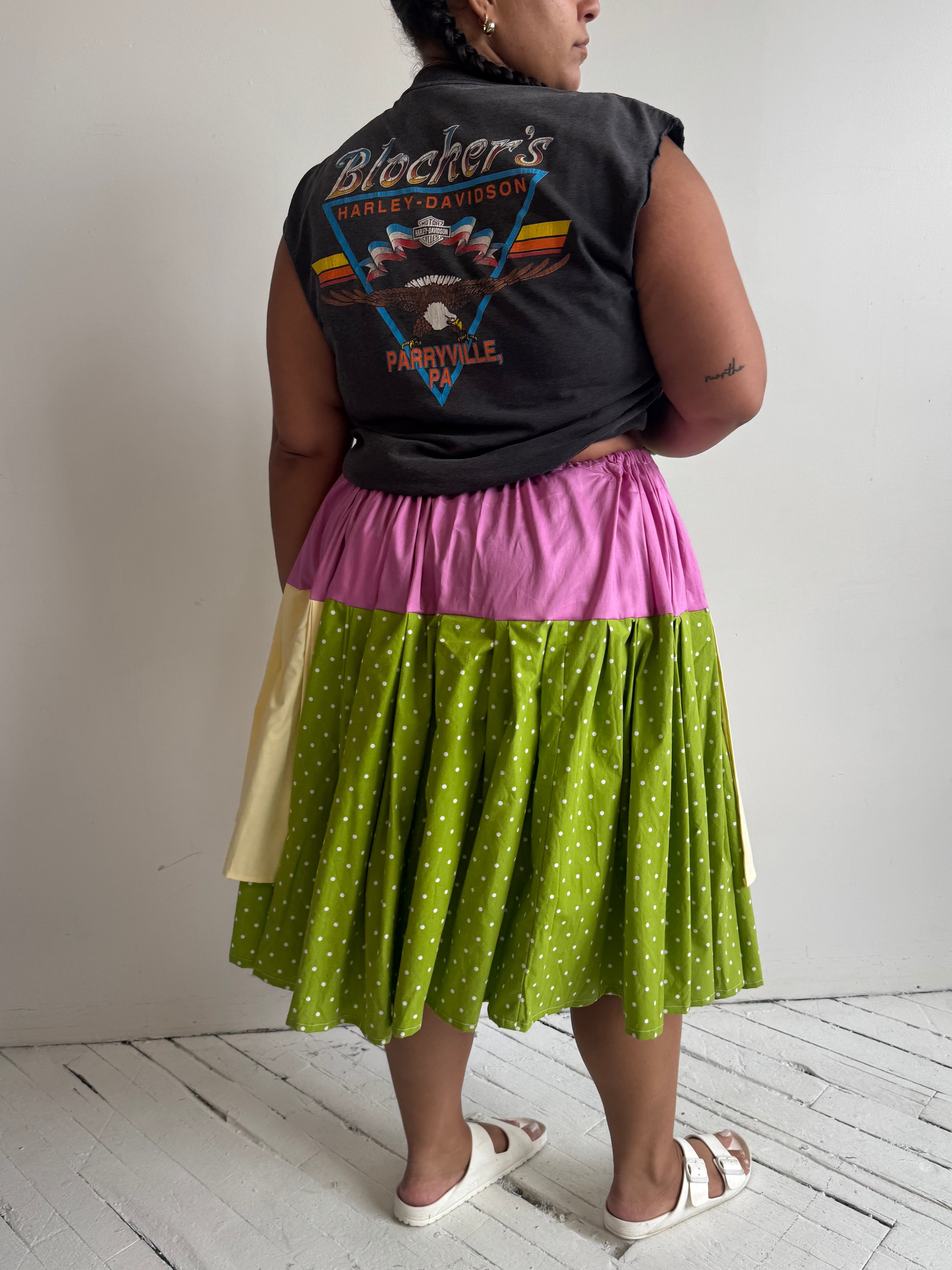 makmak - Green Polka Skirt (S-5X)