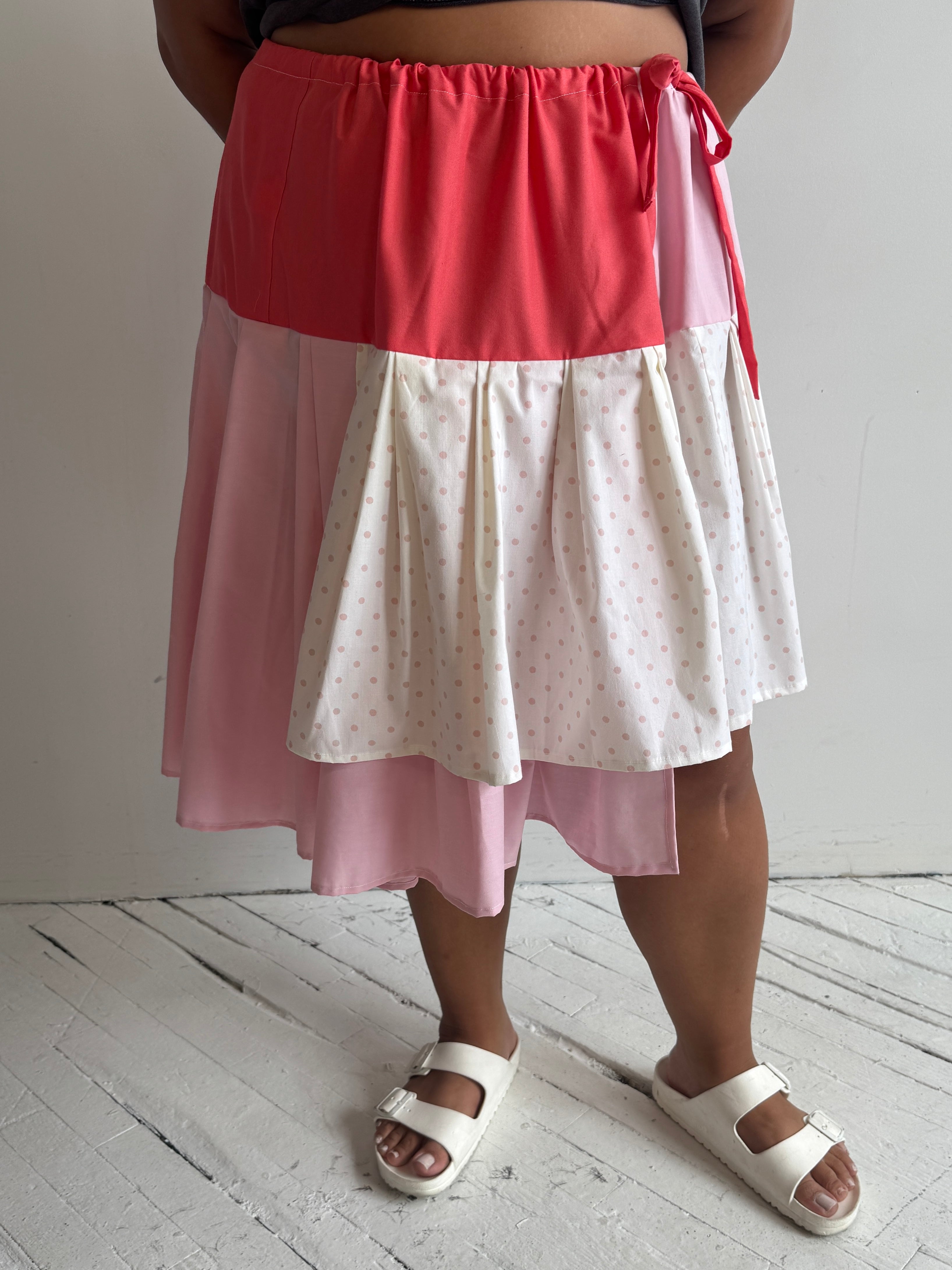 makmak - Pink Polka Skirt (S-5X)