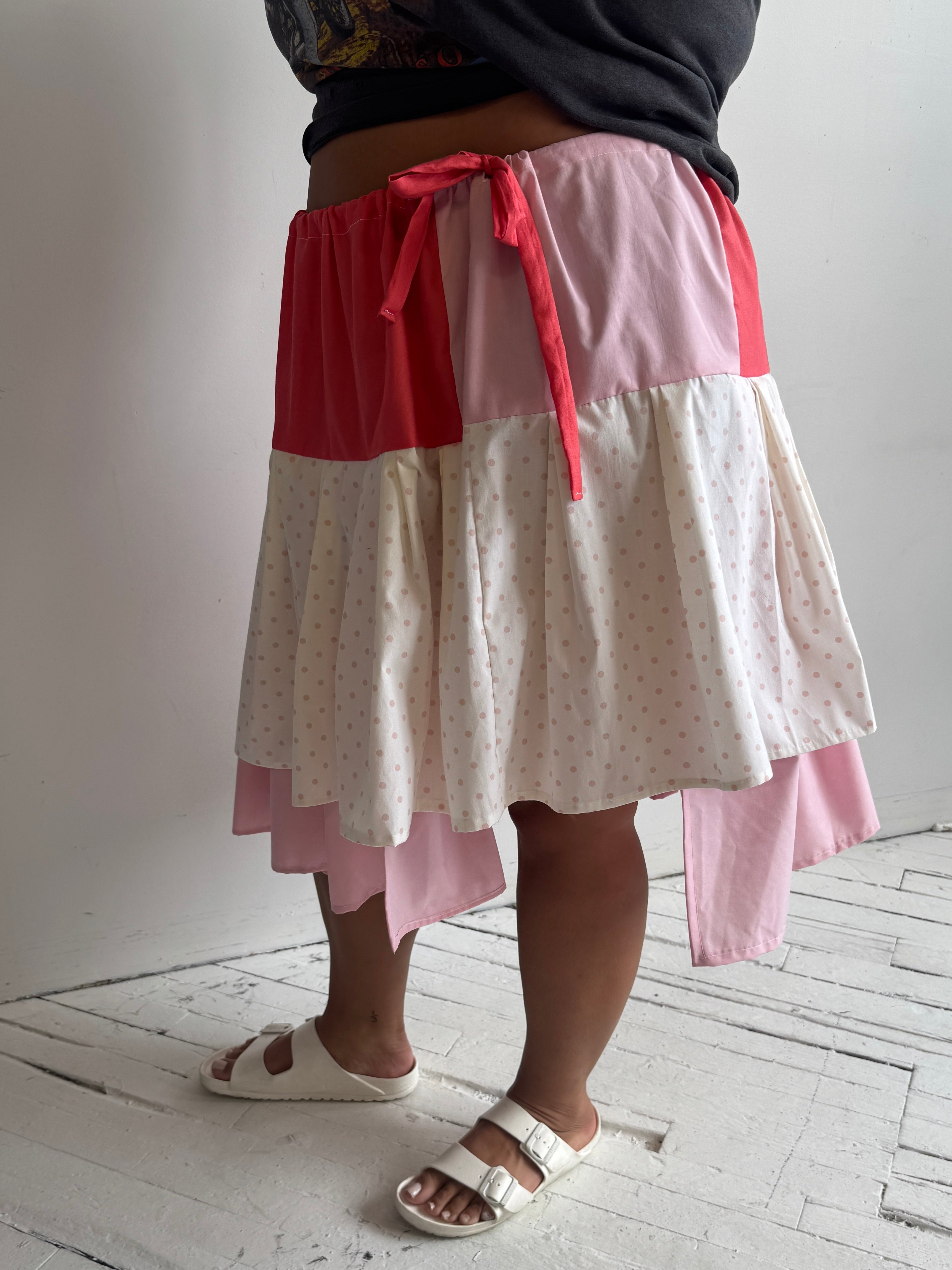 makmak - Pink Polka Skirt (S-5X)