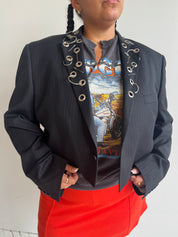 Shop Journal - Cropped Embellished Blazer (1X)