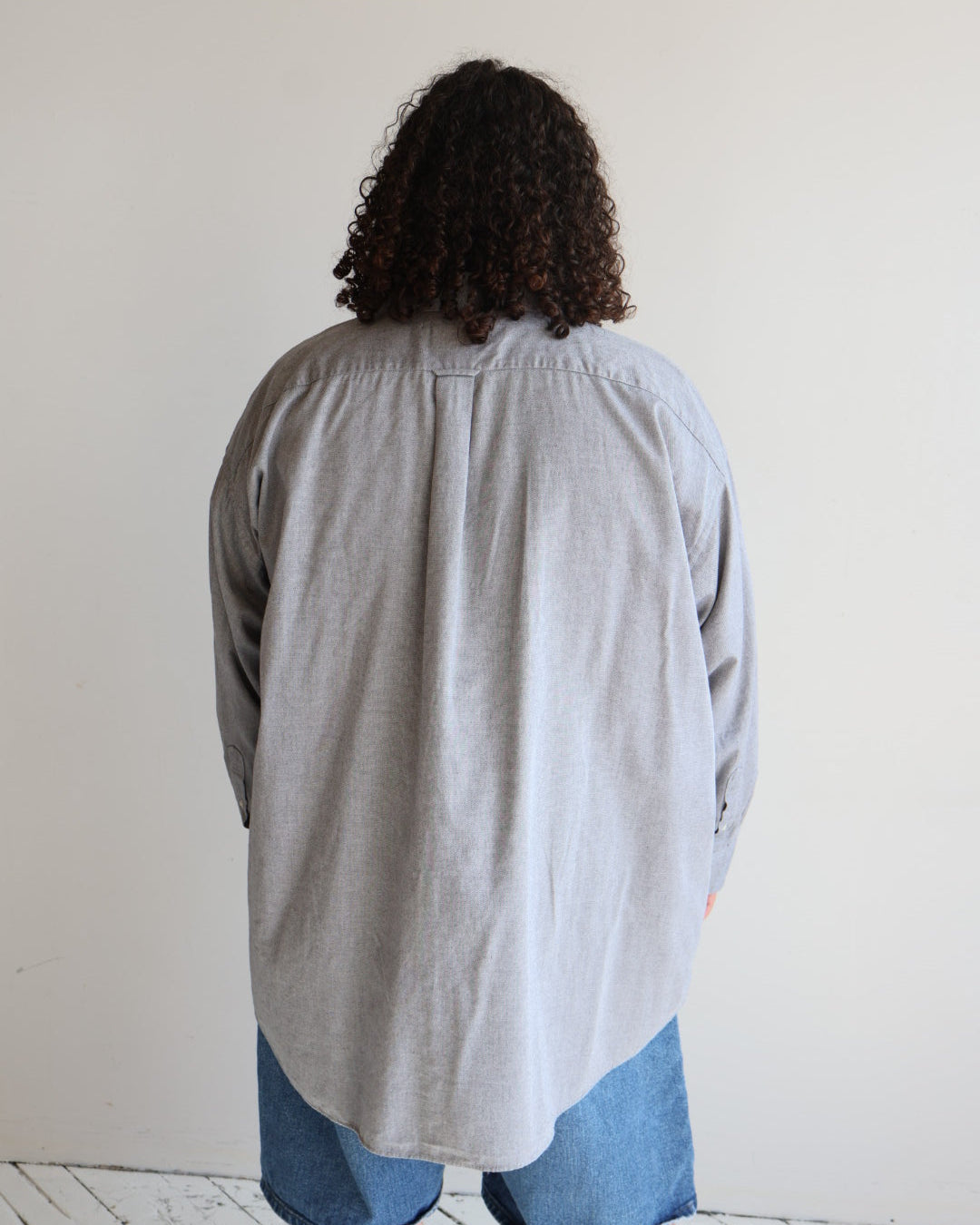 Maya x BRZ - Charcoal Spiral Button Down (4X)