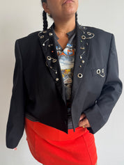 Shop Journal - Cropped Pierced Blazer (2X)