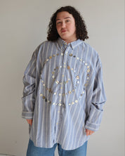 Maya x BRZ - Blue Striped Button Down (5X)