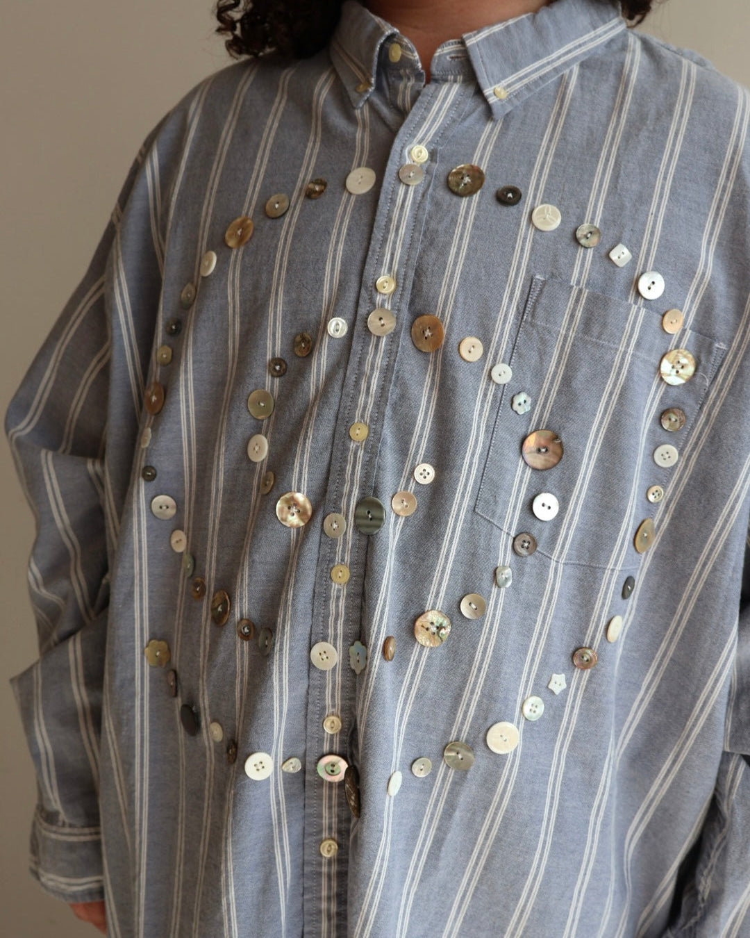 Maya x BRZ - Blue Striped Button Down (5X)