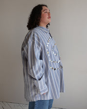 Maya x BRZ - Blue Striped Button Down (5X)