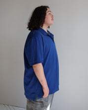Vintage - Blue Cotton Polo (2X/3X)