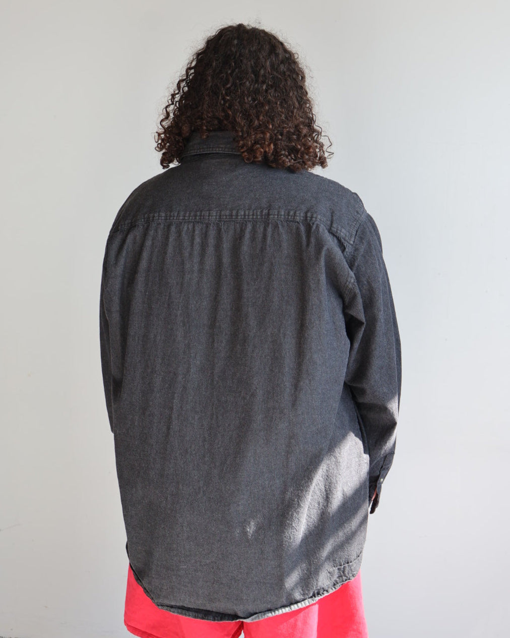 Vintage - Black Denim Button Down (3X)