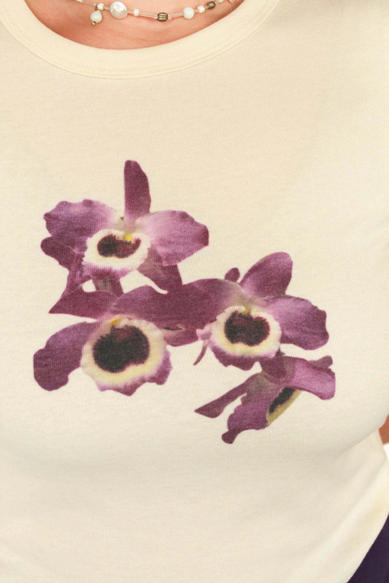 Laila Textiles - Purple Orchid Baby Tee (XL + 2X)