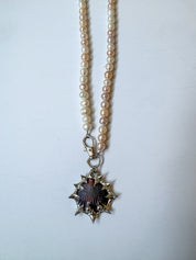 My Dearest World - Black Scallop Pearl Pendant