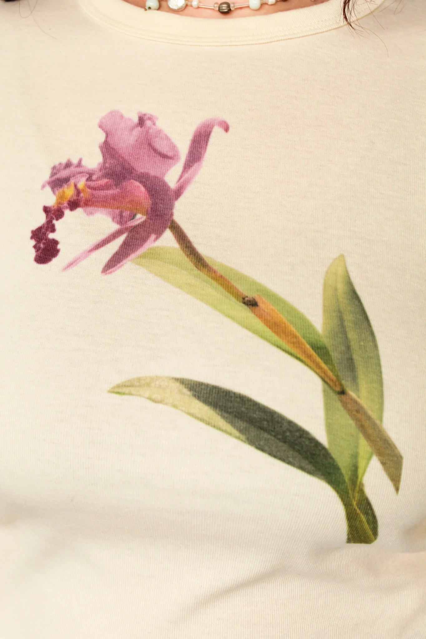 Laila Textiles - Pink Orchid Baby Tee (XL + 2X)