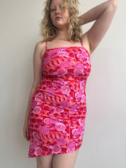 Vintage - Rose Asymmetric Dress (L/XL)