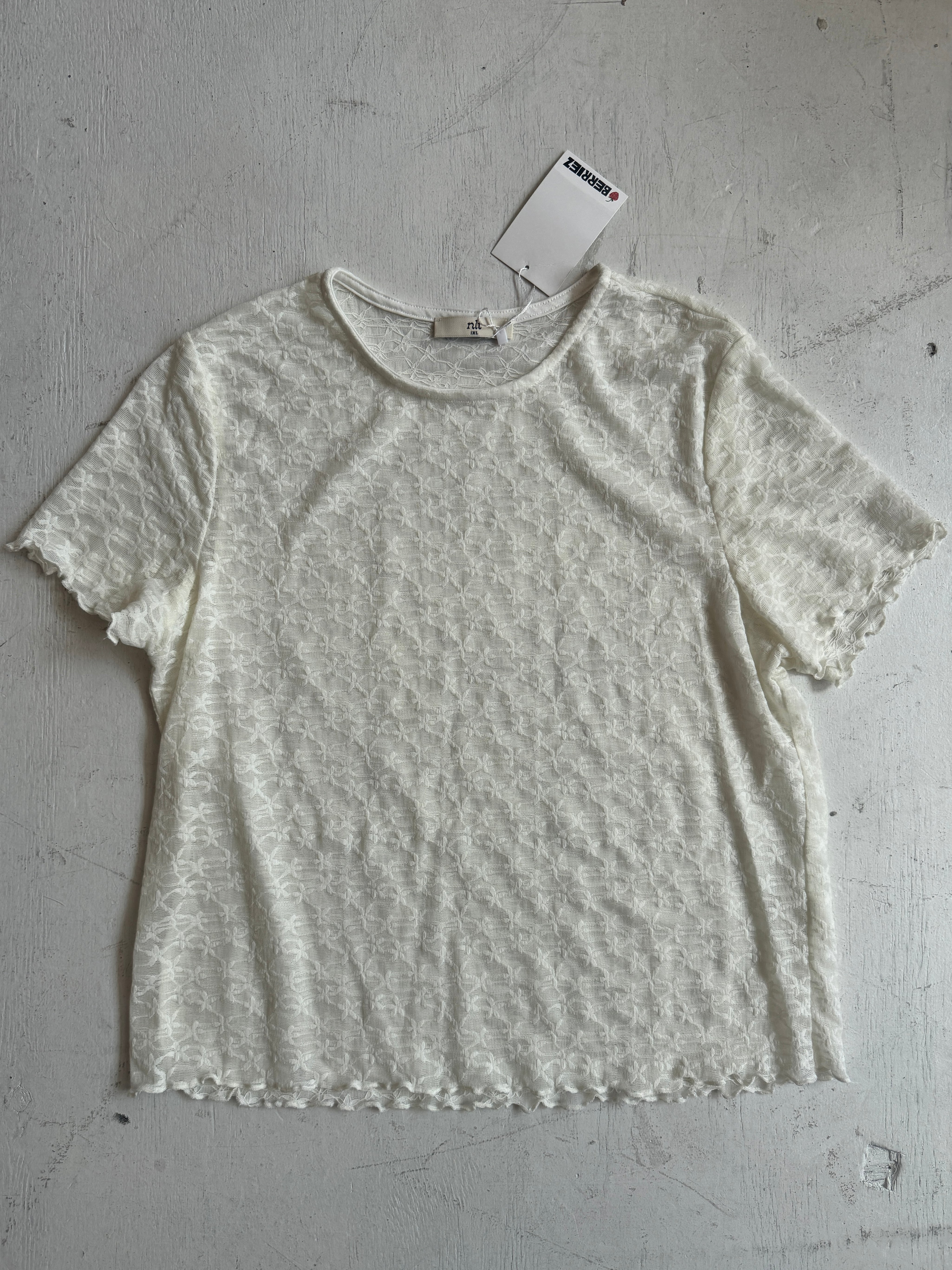 NLT - Avery Lace Baby Tee (1X-3X)