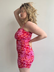 Vintage - Rose Asymmetric Dress (L/XL)