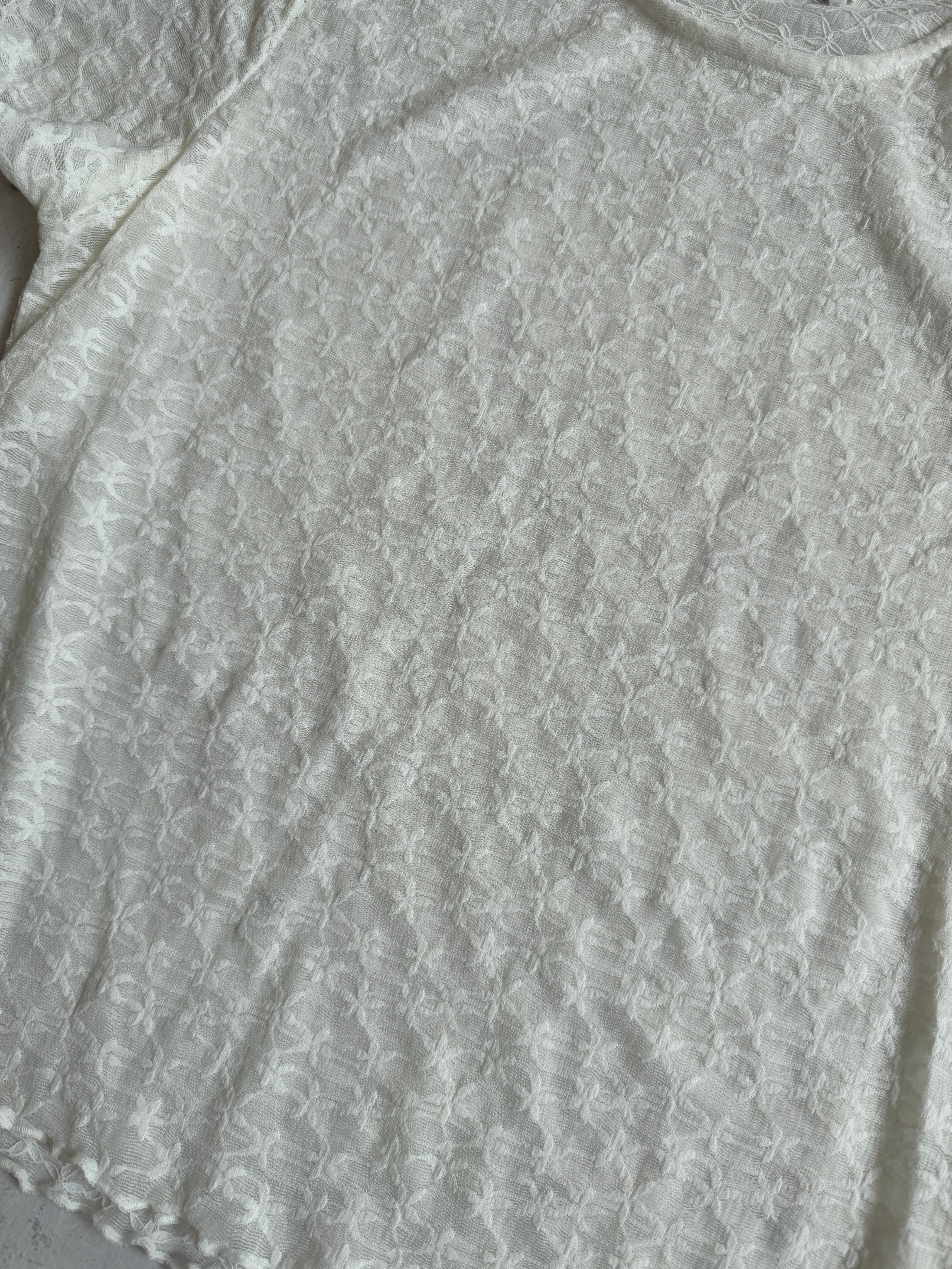 NLT - Avery Lace Baby Tee (1X-3X)
