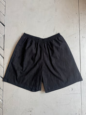 NLT - Sawtelle Black Cotton Blend Denim Shorts (1X-3X)
