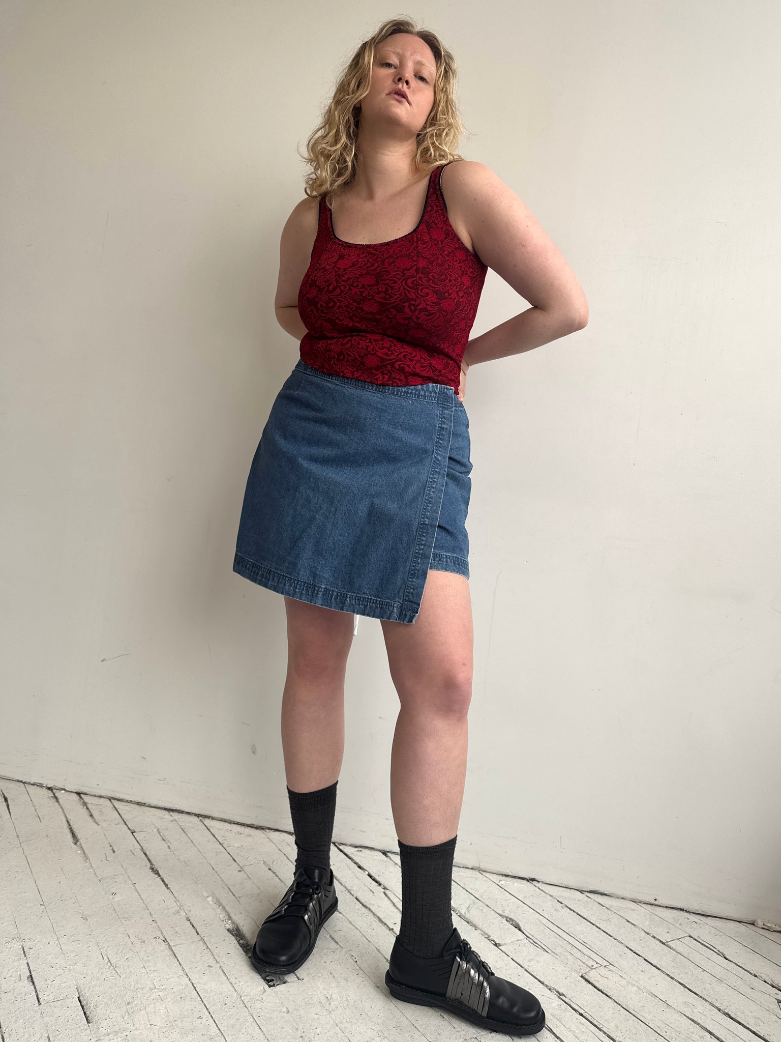 Vintage - Denim Skort (XL)