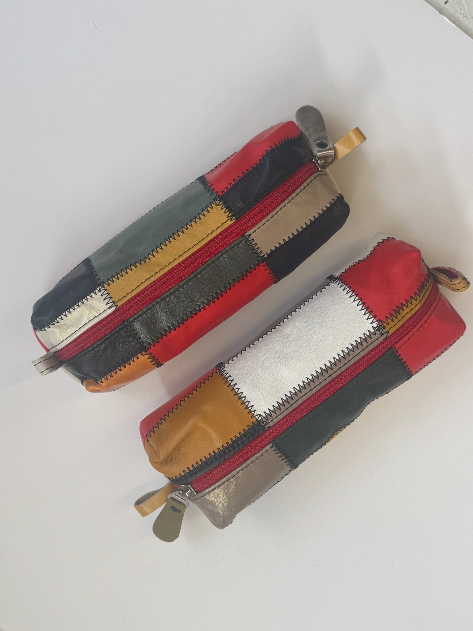 Claire Akkan - Recycled Leather Patchwork Pouch