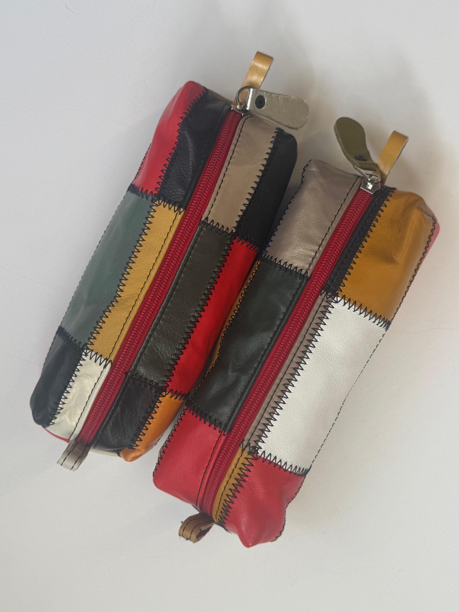 Claire Akkan - Recycled Leather Patchwork Pouch
