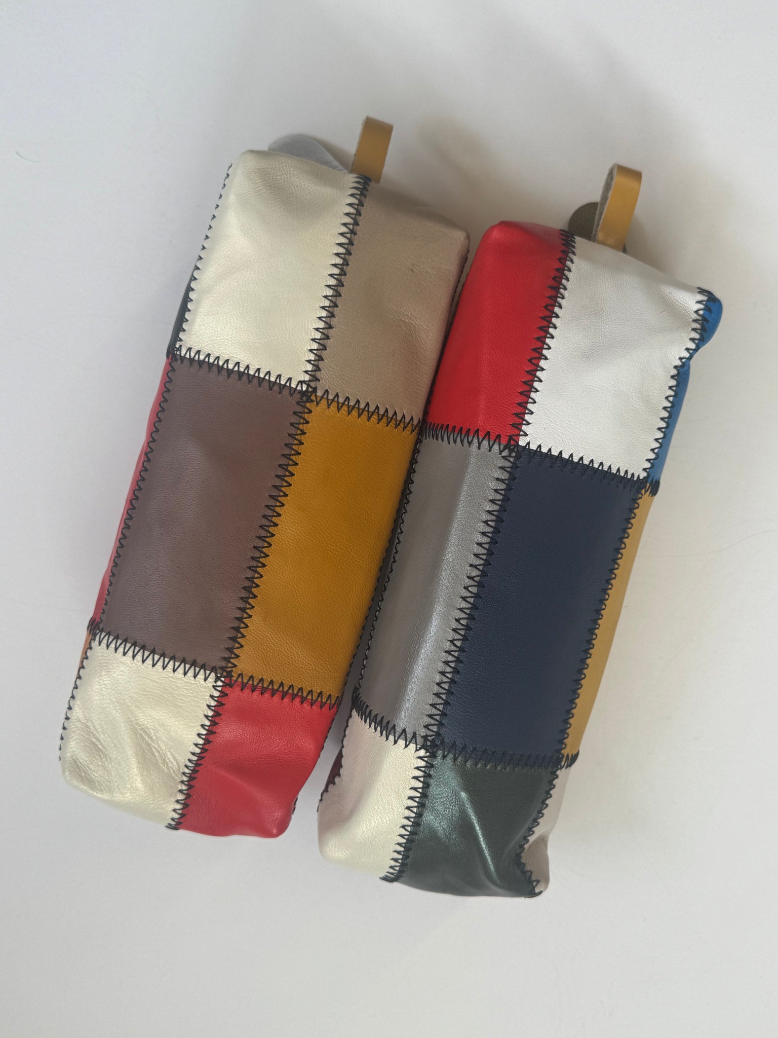 Claire Akkan - Recycled Leather Patchwork Pouch