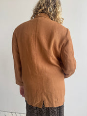 Vintage - Brown Linen Blazer (XL)