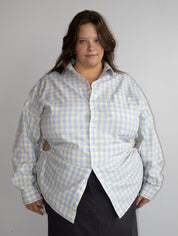 Nena Hansen - Yellow Check Bungee Shirt (3X)