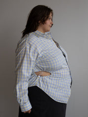 Nena Hansen - Yellow Check Bungee Shirt (3X)