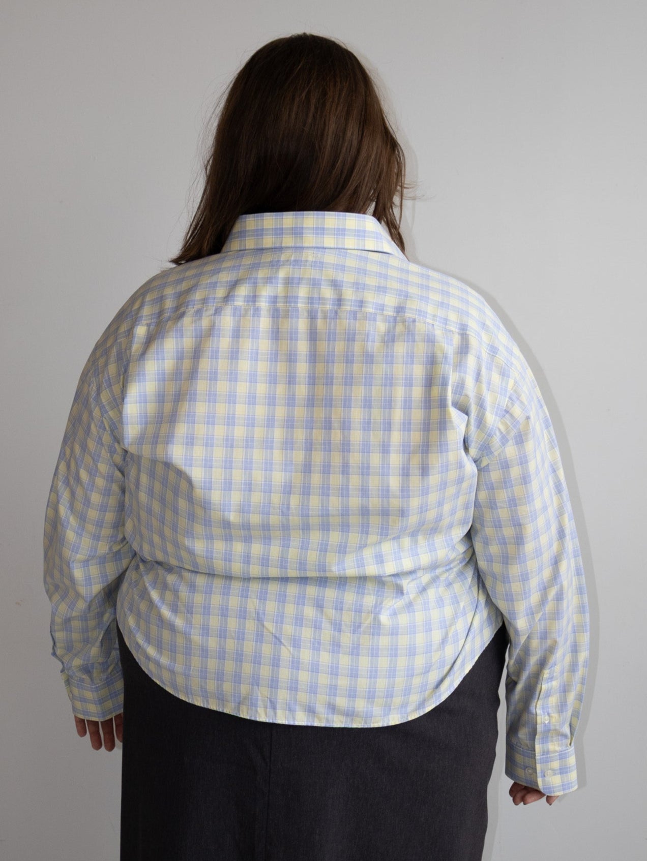 Nena Hansen - Yellow Check Bungee Shirt (3X)