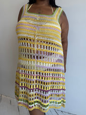 Flower Boy Ted - Yellow Crochet Dress (3X-5X)