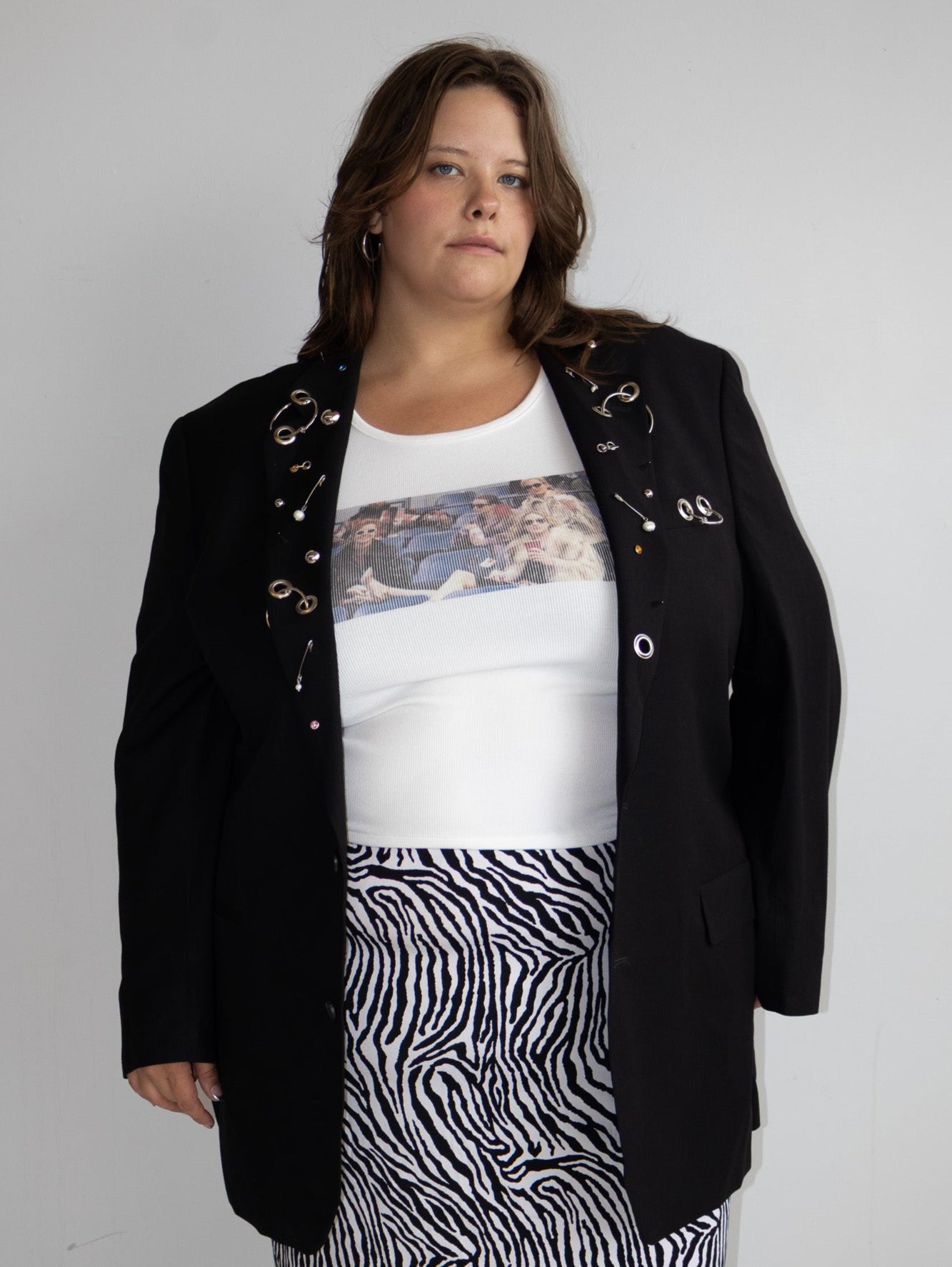 Shop Journal x BRZ - Black Embellished Blazer (2X)