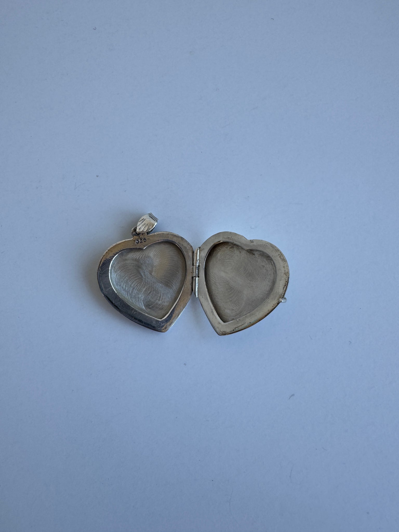 Vintage - Sterling Silver Heart Locket Pendant