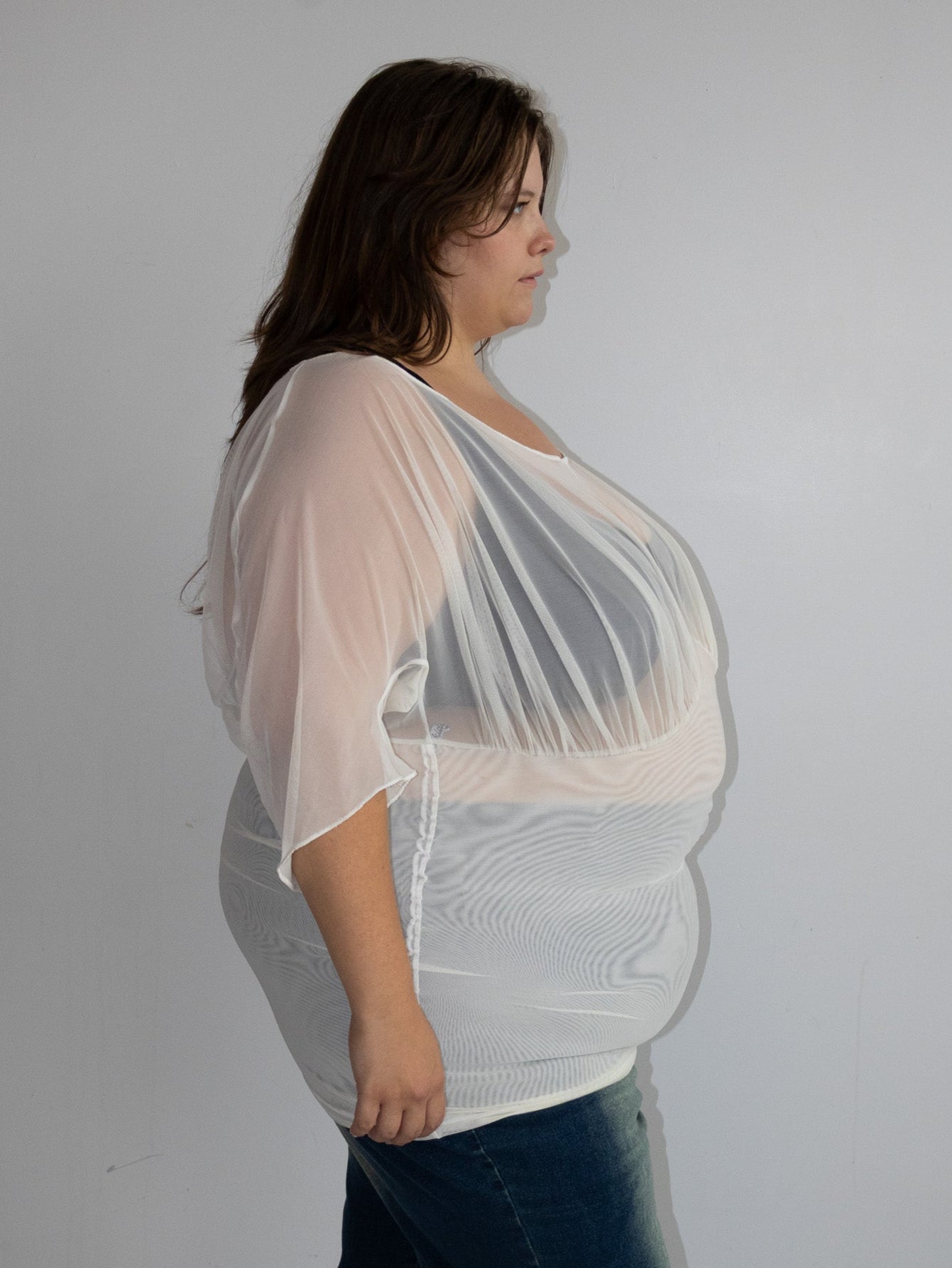 Lizzie Kidd - Cream Encore Top (XL-3X)