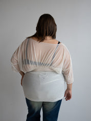 Lizzie Kidd - Cream Encore Top (XL-3X)