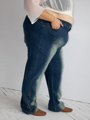 Vintage - Y2K Lace Up Jeans (3X)