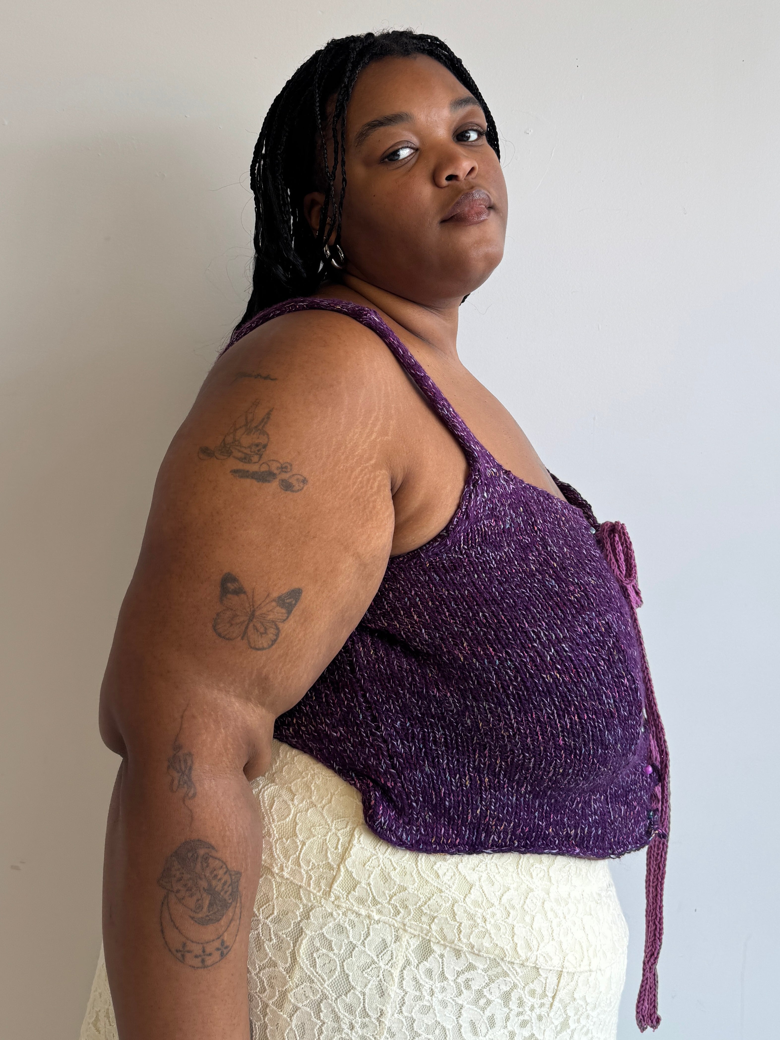 Flower Boy Ted - Purple Corset Top (3X/4X)