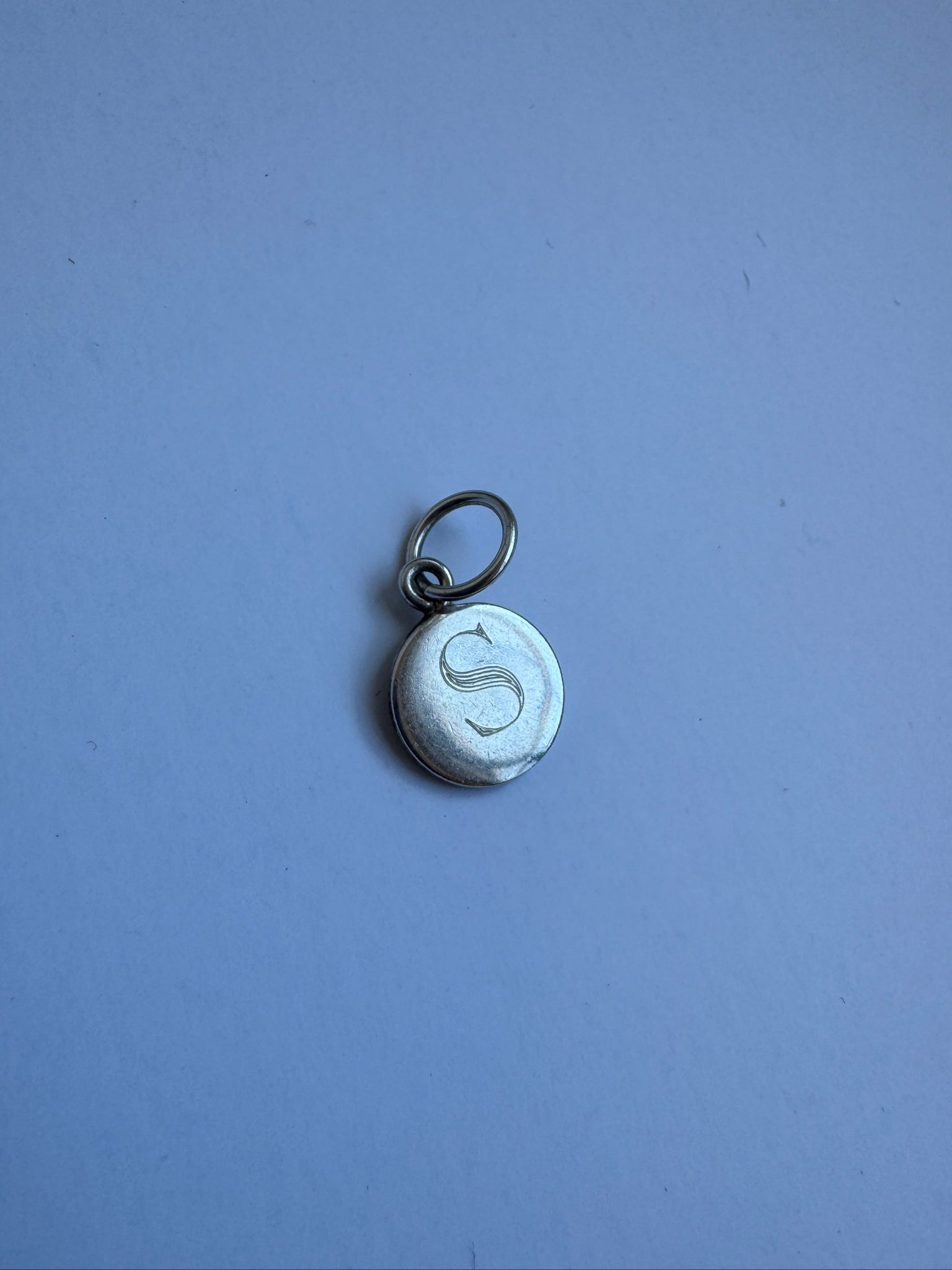 Vintage - Sterling Silver "S" Pendant