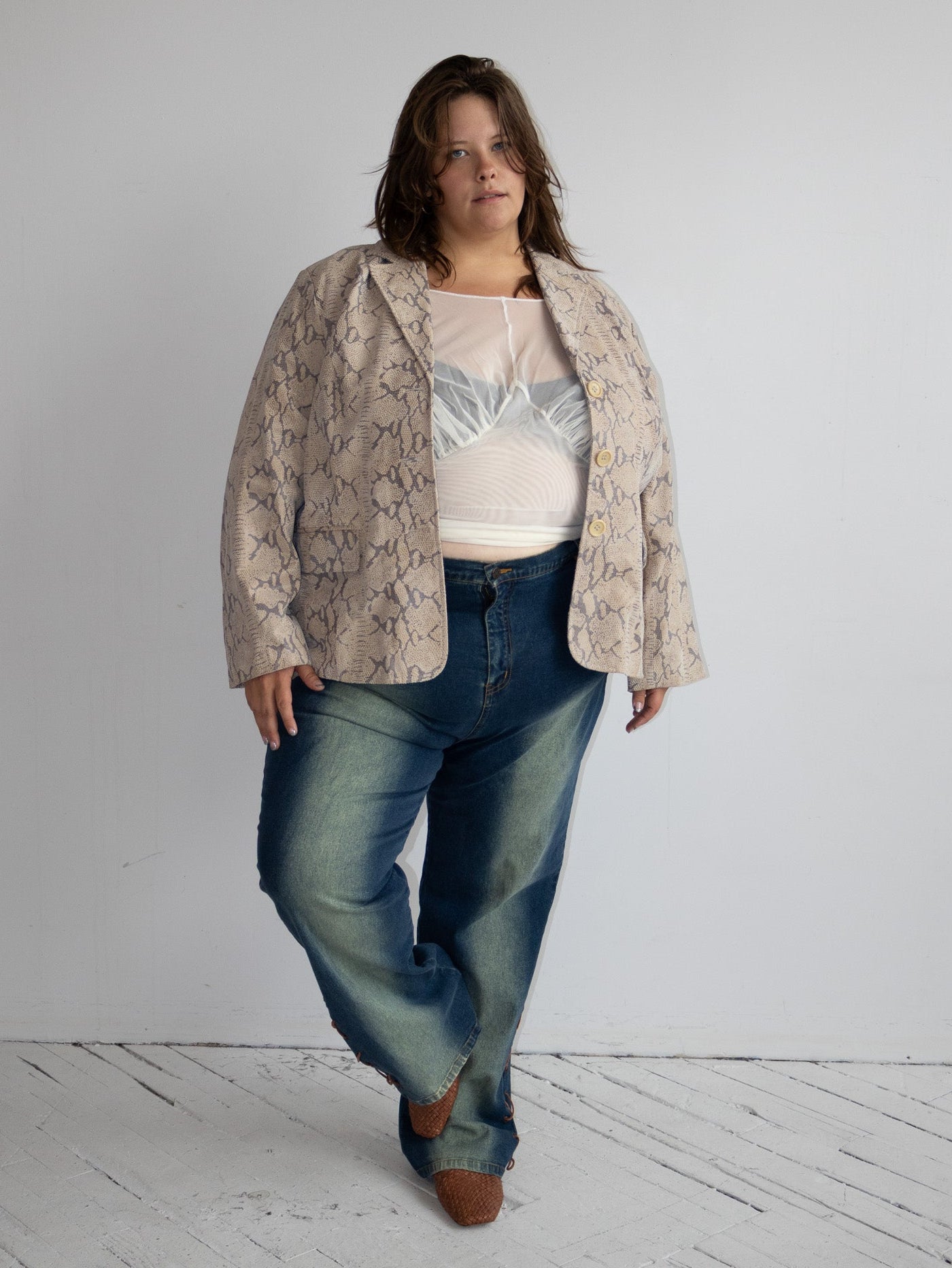 Vintage - Y2K Lace Up Jeans (3X)