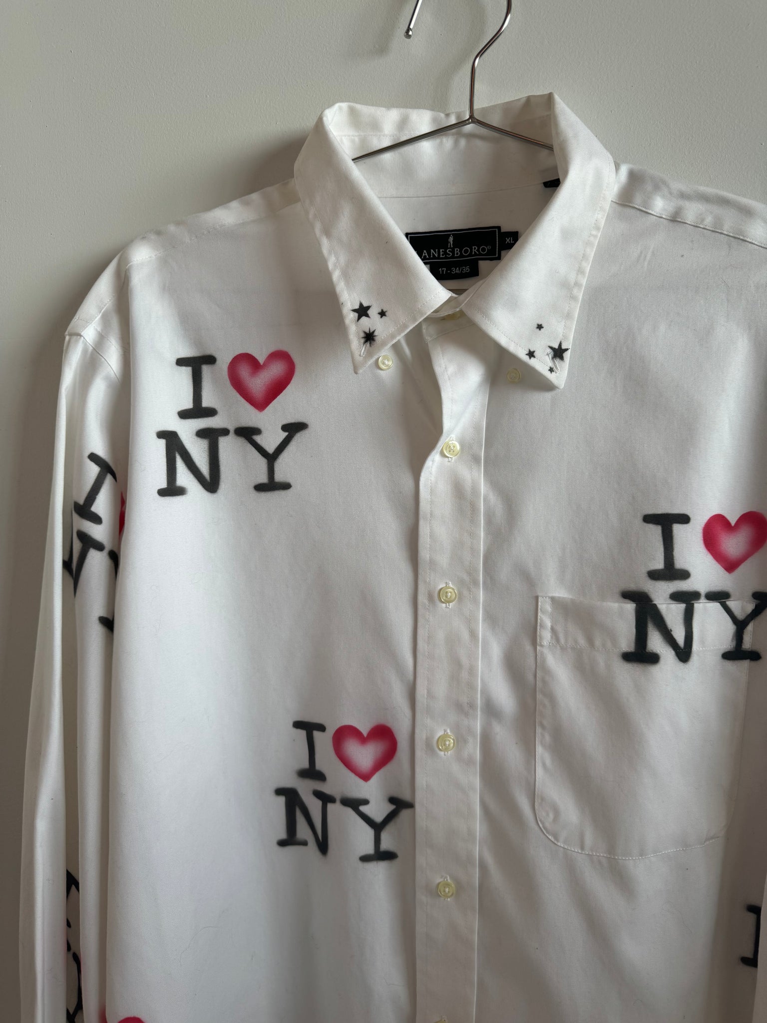 Femlord x BRZ - “I LOVE NY” White Button Down (1X)