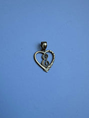 Vintage - 14K Gold "E" Pendant