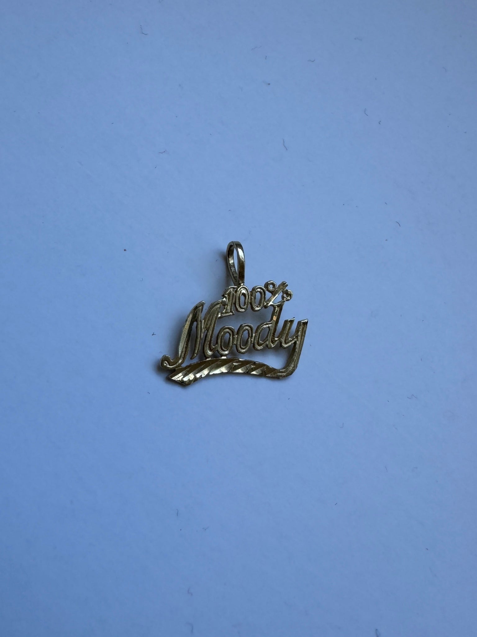Vintage - 14K Gold "100% Moody" Pendant