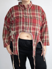 Tiberi x BRZ - Red Plaid Star Shirt (2X)