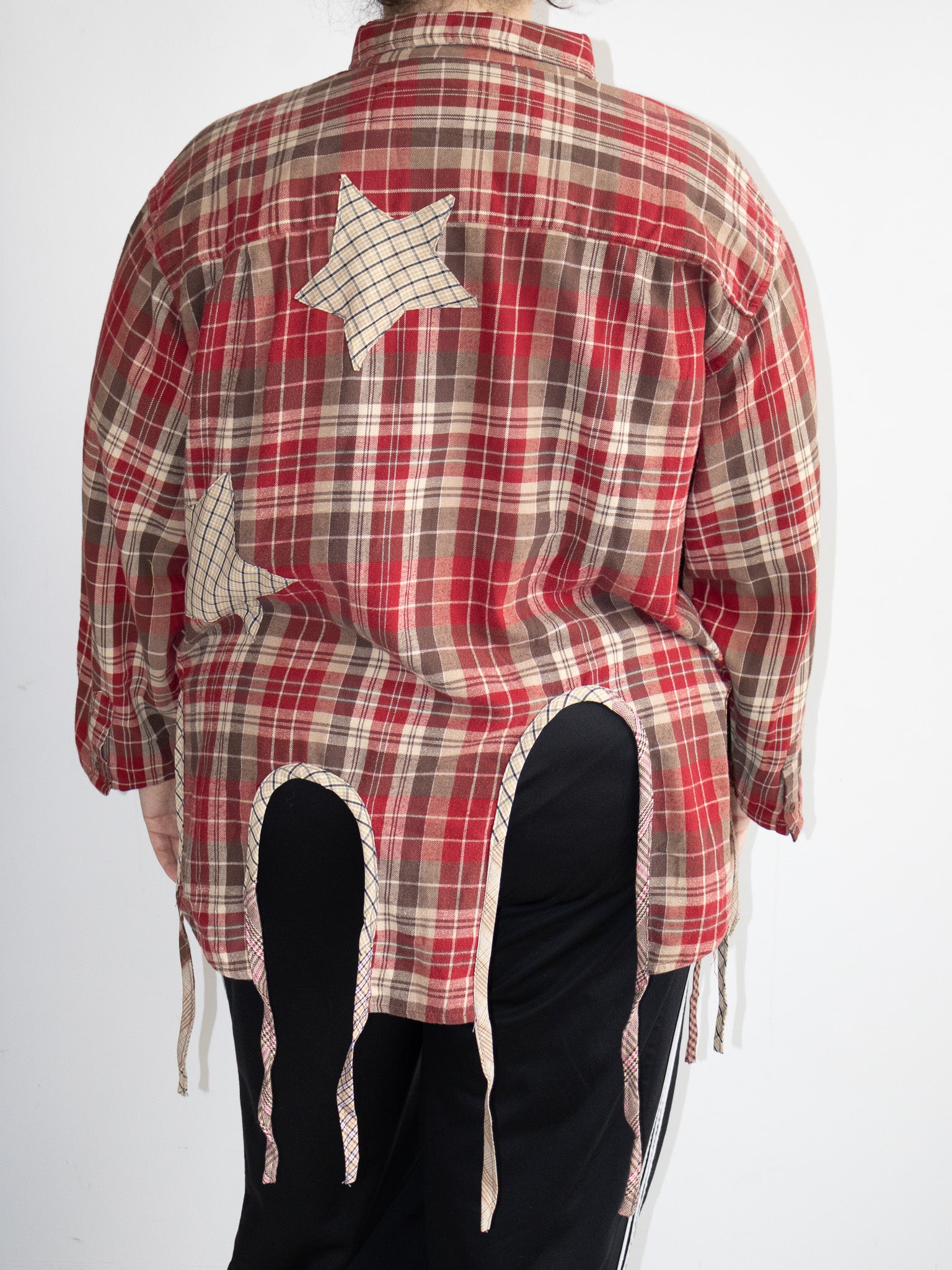 Tiberi x BRZ - Red Plaid Star Shirt (2X)