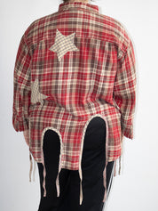 Tiberi x BRZ - Red Plaid Star Shirt (2X)