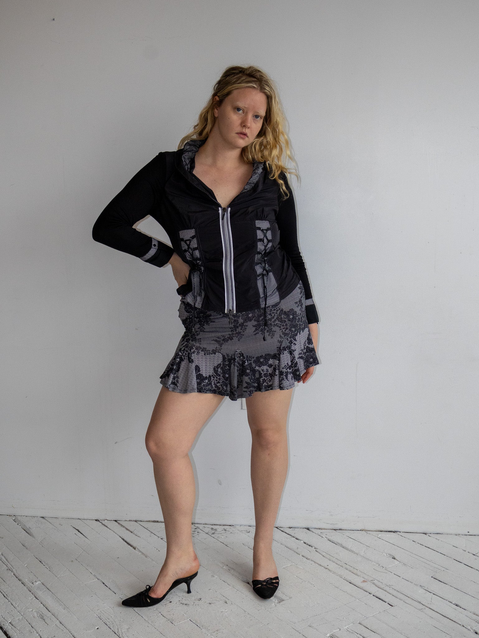 Italian Vintage - Polka Dot Shirt Jacket (L/XL)