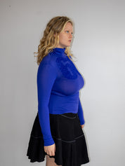 Italian Vintage - Blue Sheer Miss Sixty Turtleneck (M-XL)