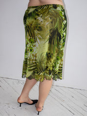 Italian Vintage - Mesh Green Skirt (1X)