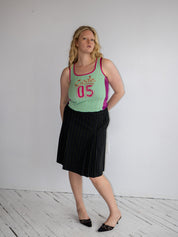 Vintage - Green Pinstripe Skirt (XL)