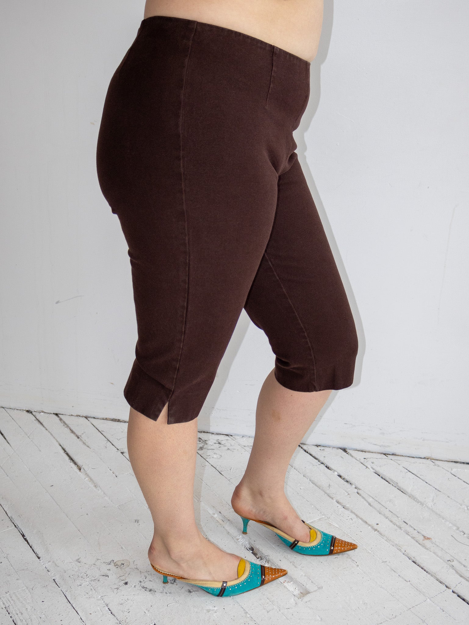 Vintage - Brown Capris (XL)