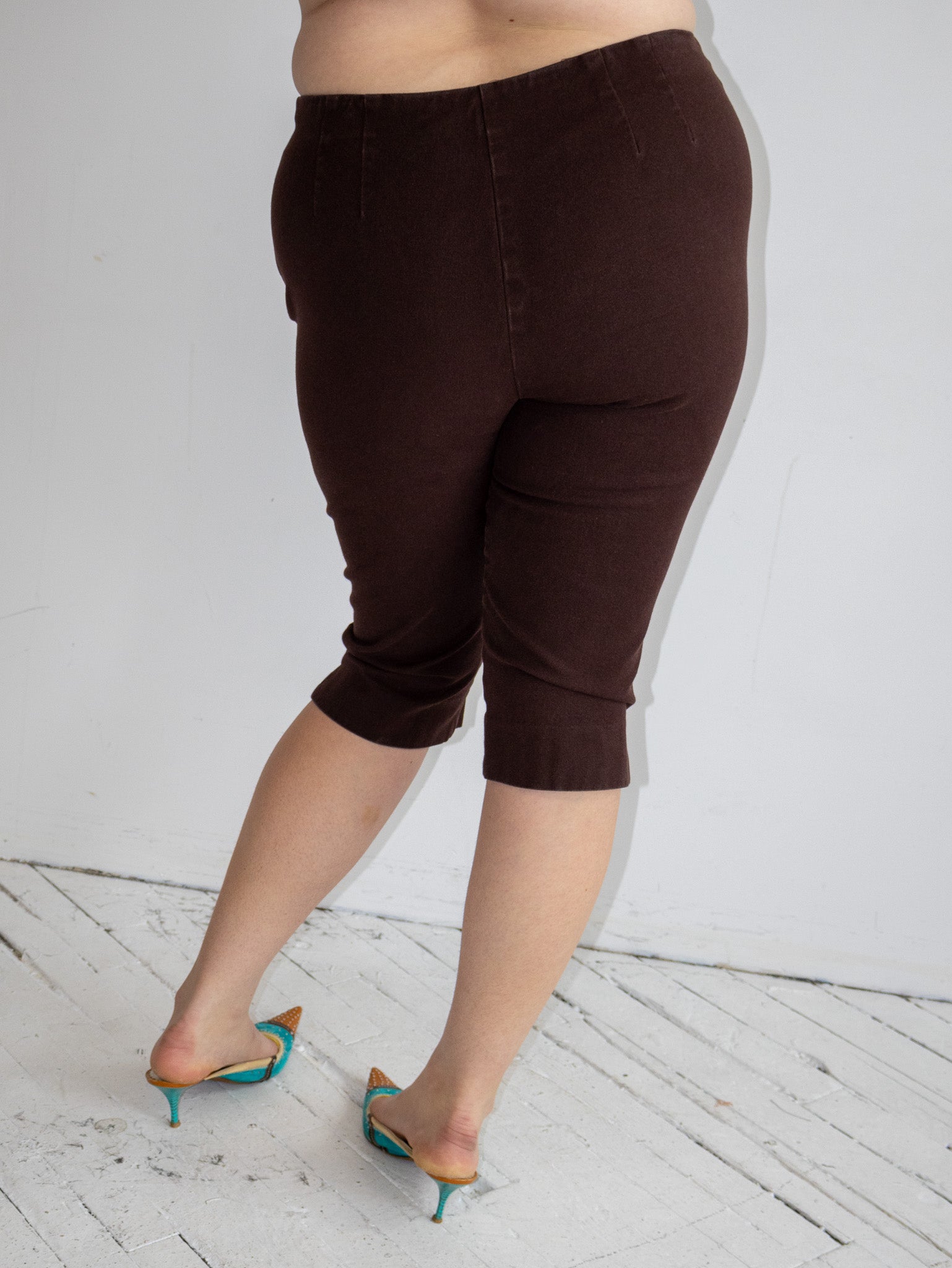 Vintage - Brown Capris (XL)