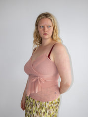 Italian Vintage - Blush Mesh Tank (XL)