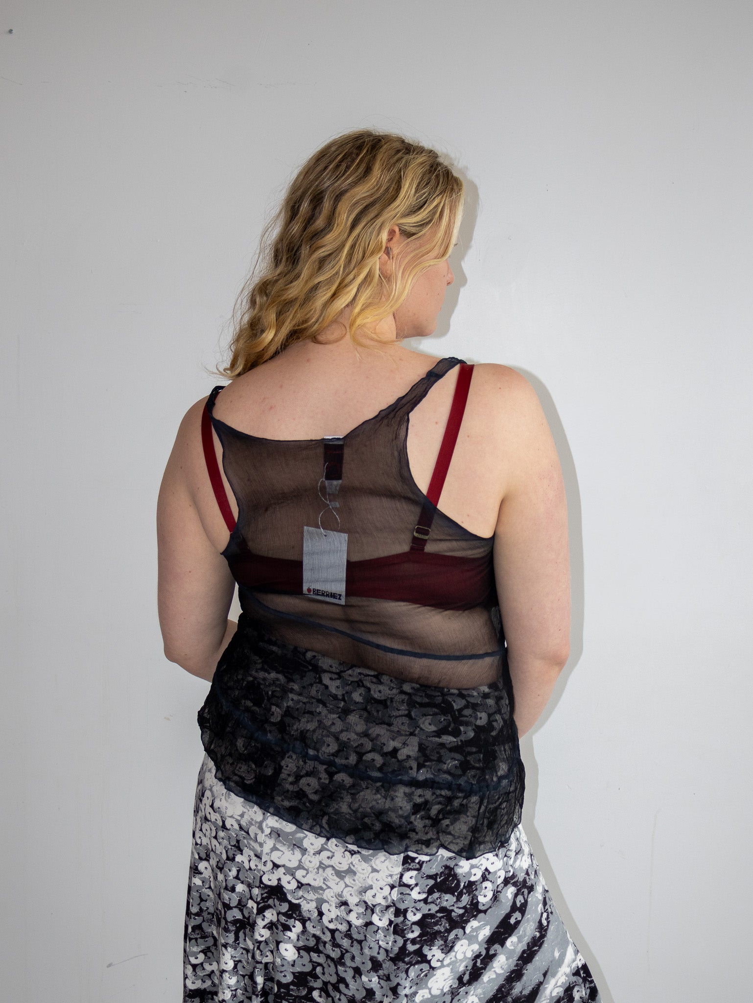 Italian Vintage - Silk Sequin Octopus Tank (M/L)